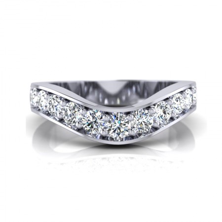 CWB-LTWY Tapered Milgraine #3 .47 ct T.D.W.
