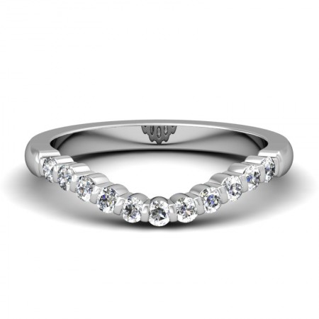 CWB-U Bar Set Contour #11 Diamond Band .22 ct. T.D.W