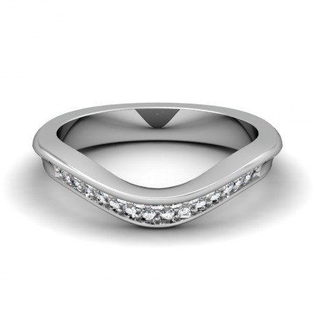 CWB-Q Concave Pave Contour #11 Diamond Band .29 ct. T.D.W