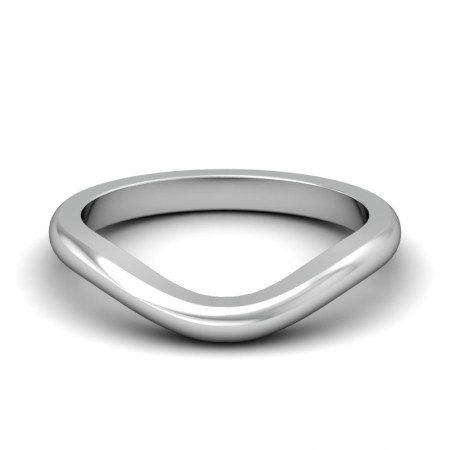 Half-Round Contour Wedding Band Curve #7