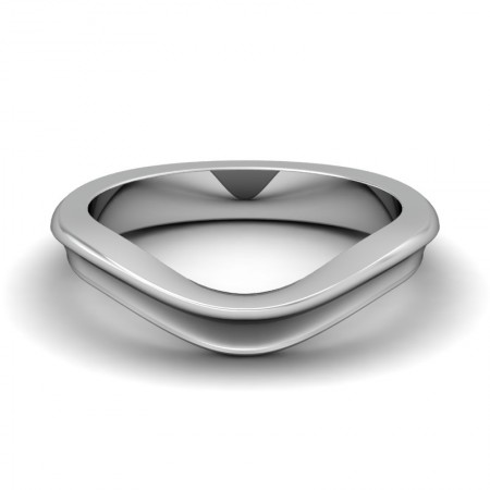 Concave Contour Wedding Band Curve #5