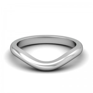 Half-Round Contour Wedding Band Curve #1