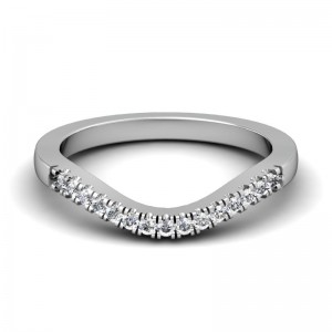 CWB-A Split Prong Contour #7 Diamond Band .15 ct. T.D.W