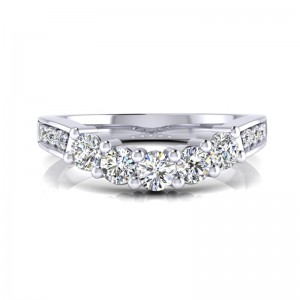 CWB-LTWT 17 STONE COMMON PRONG Contour #8 .62ct T.D.W.