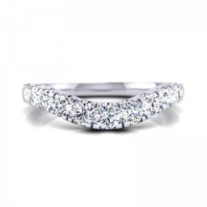 CWB-LTWX Tapered Pave Contour #4 .69 ct T.D.W.