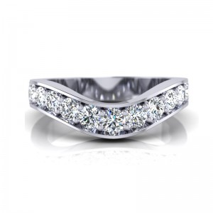 CWB-LTWY Tapered Milgraine #10 .47 ct T.D.W.