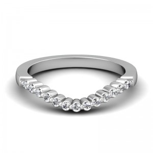 CWB-L Single Prong Contour #3 Diamond Band .20 ct. T.D.W