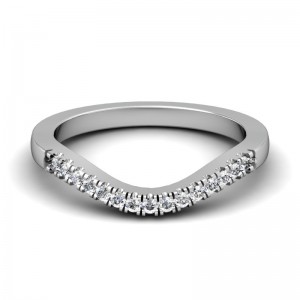 CWB-A Split Prong Contour #9 Diamond Band .15 ct. T.D.W