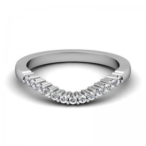 CWB-D Scalloped Shared Prong Contour #2 Diamond Band .26 ct. T.DW