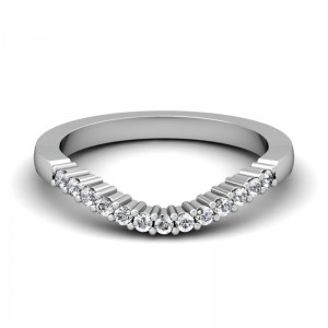 CWB-D Scalloped Shared Prong Contour #5 Diamond Band .26 ct. T.DW