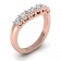 CWB-LTWJ 7 STONE COMMON PRONG AIRLINE Contour #11 .70ct T.D.W.