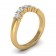 CWB-LTWK 5 STONE LOW SETTING COMMON PRONG Contour #1 .50ct T.D.W.