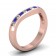 CWB-P Alternating Round/Square stone Contour #11 Diamond Band .38 ct. T.D.W