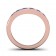 CWB-P Alternating Round/Square stone Contour #7 Diamond Band .38 ct. T.D.W