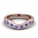 CWB-P Alternating Round/Square stone Contour #3 Diamond Band .38 ct. T.D.W