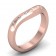 CWB-V Single Row Burnished Contour #11 Diamond Band .11 ct. T.D.W