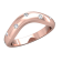 CWB-S Alternating Row Burnished Contour #8 Diamond Band .11 ct. T.D.W