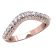 CWB-O Three Row Petite Paví© Contour #12 Diamond Band .56 ct. T.D.W