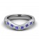 CWB-P Alternating Round/Square stone Contour #11 Diamond Band .38 ct. T.D.W