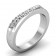 CWB-W Two Toned Contour #9 Diamond Band .20 ct. T.D.W