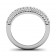 CWB-O Three Row Petite Paví© Contour #12 Diamond Band .56 ct. T.D.W