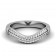 CWB-M Two Row Ribbed Center Contour #8 Diamond Band .26 ct. T.D.W