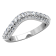 CWB-O Three Row Petite Paví© Contour #9 Diamond Band .56 ct. T.D.W
