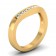 CWB-R Milgrain Pave Contour #12 Diamond Band .18 ct. T.D.W