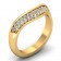 CWB-Q Concave Pave Contour #11 Diamond Band .29 ct. T.D.W