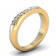 CWB-W Two Toned Contour #2 Diamond Band .20 ct. T.D.W