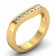 CWB-G Mock Channel Contour #12 Diamond Band .25 ct. T.D.W