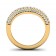 CWB-O Three Row Petite Paví© Contour #11 Diamond Band .56 ct. T.D.W