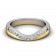 CWB-W Two Toned Contour #9 Diamond Band .20 ct. T.D.W